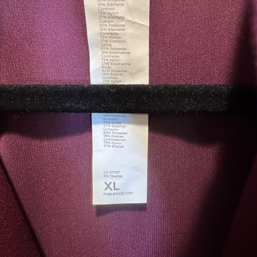 Fabletics Trinity Burgundy Jacket NWT - image 4